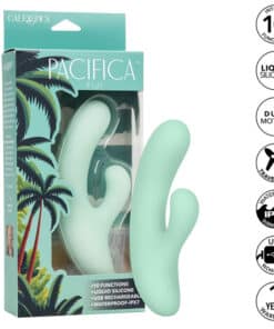 CALEXOTICS – PACIFICA FIJI VIBRADOR Y ESTIMULADOR PUNTO G 10 VIBRACIONES AQUA - intimamenities.com