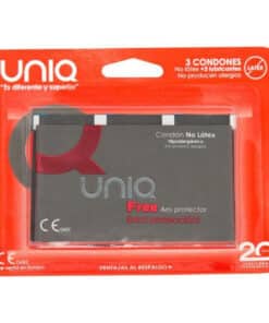 UNIQ - FREE PRESERVATIVOS CON ARO PROTECTOR SIN LATEX 3 UNIDADES