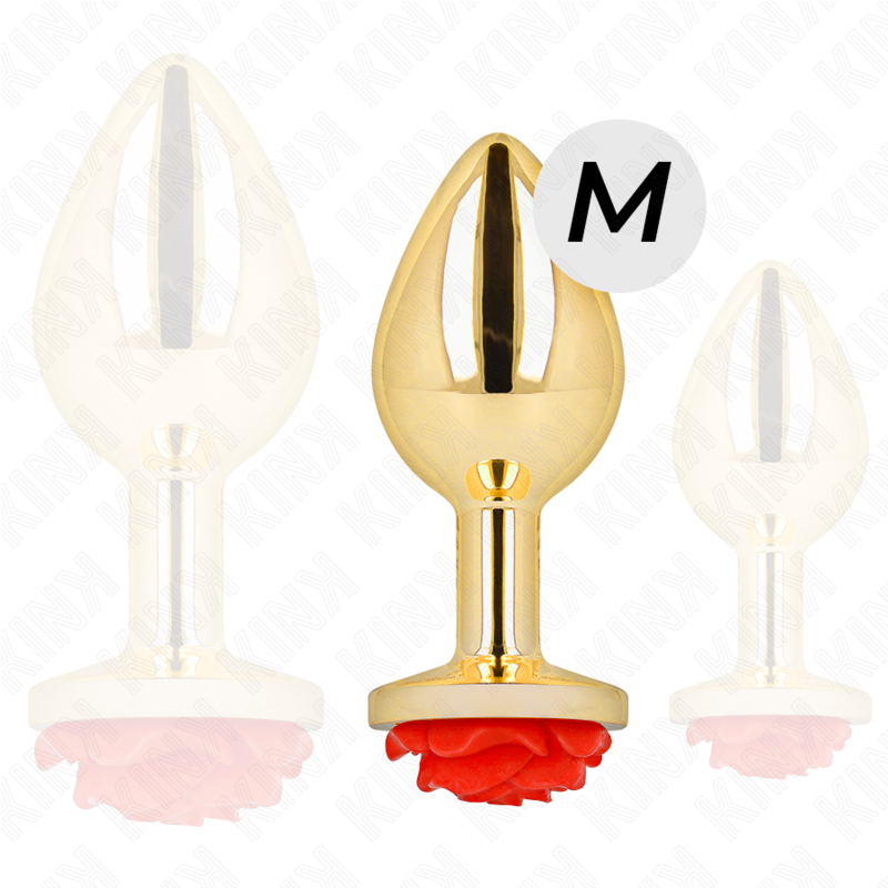Alternative view of KINK - PLUG ANAL DORADO ROSA ROJA TALLA M